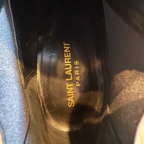 Saint Laurent Authentic Chelsea Black Patent Leather Boots - Size EU 39.5/ US 9 - Picture 5 of 8